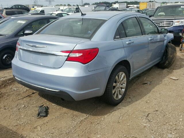 1C3CCBBB5CN210670 - 2012 CHRYSLER 200 BLUE photo 4