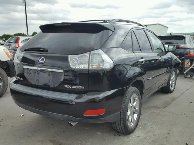 JTJGW31UX82009852 - 2008 LEXUS RX 400H BLACK photo 4