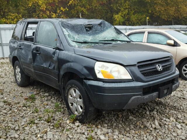 2HKYF18534H003510 - 2004 HONDA PILOT EXL GRAY photo 1