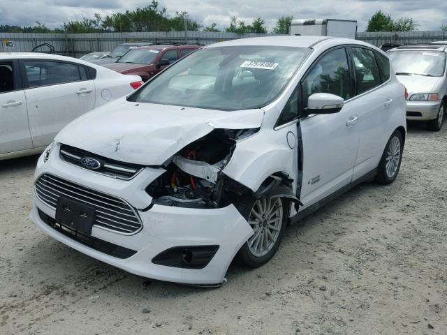 1FADP5CU9EL508584 - 2014 FORD C-MAX PREM WHITE photo 2