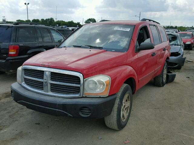 1D4HB48N94F222482 - 2004 DODGE DURANGO RED photo 2