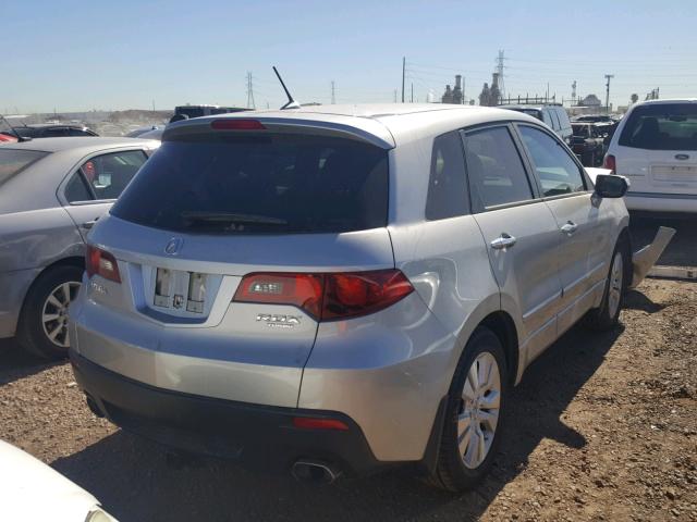 5J8TB2H57AA005339 - 2010 ACURA RDX TECHNO SILVER photo 4