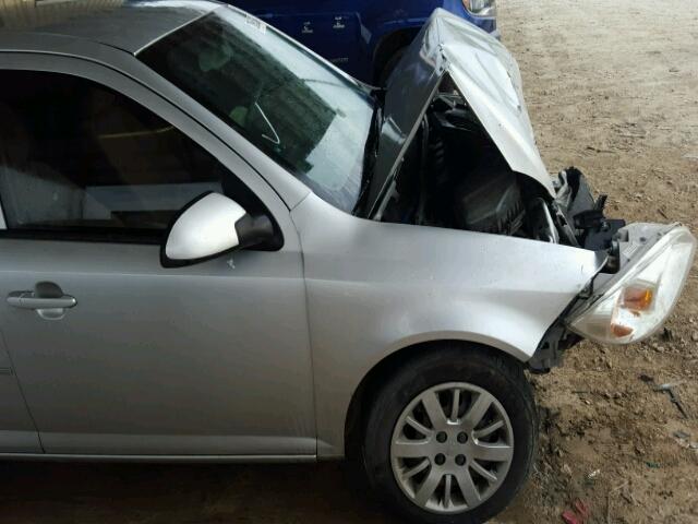 1G1AT58H697234952 - 2009 CHEVROLET COBALT LT SILVER photo 9