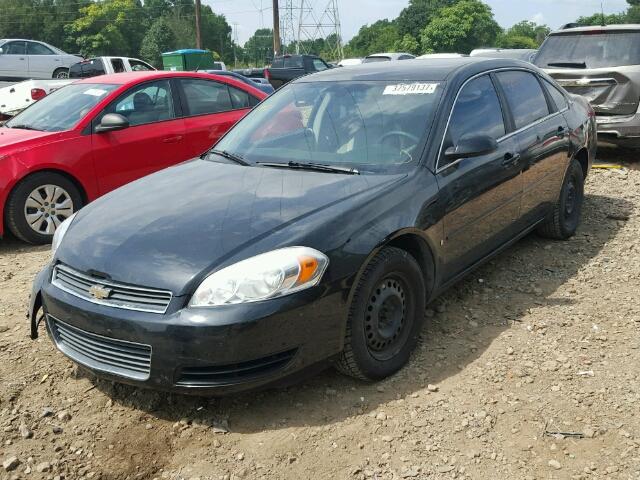 2G1WB58K181232851 - 2008 CHEVROLET IMPALA LS BLACK photo 2