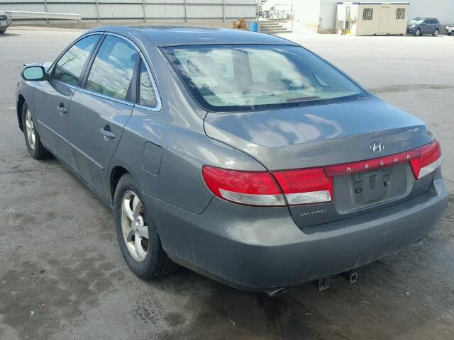 KMHFC46F87A183426 - 2007 HYUNDAI AZERA SE GRAY photo 3