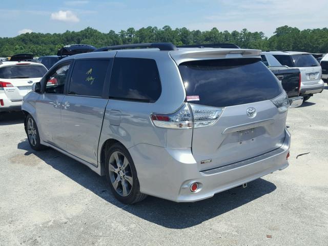 5TDXK3DC9FS589893 - 2015 TOYOTA SIENNA SPO SILVER photo 3