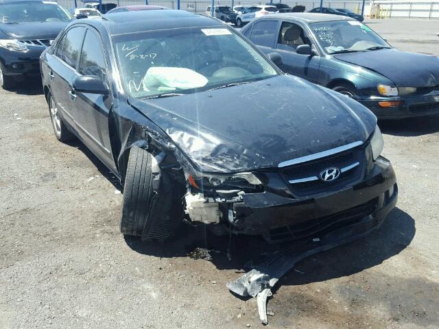 5NPEU46F98H354479 - 2008 HYUNDAI SONATA SE BLACK photo 1