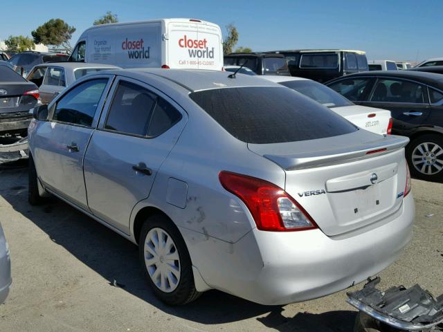 3N1CN7AP1EL806767 - 2014 NISSAN VERSA S/S SILVER photo 3