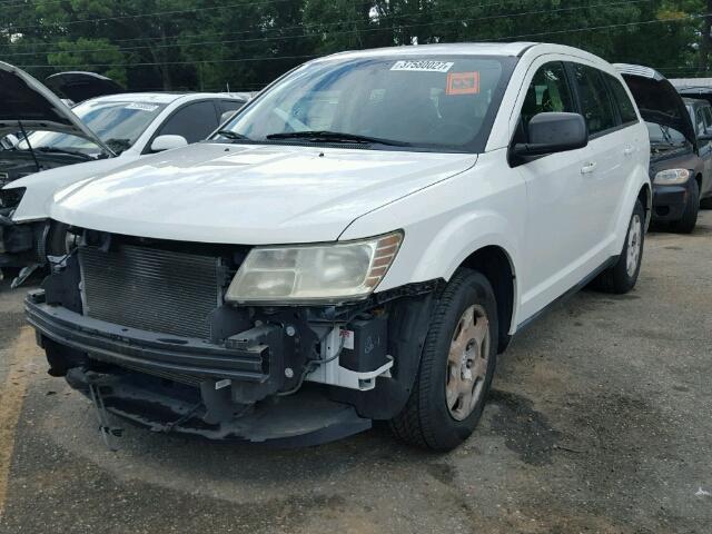 3D4GG47B79T204211 - 2009 DODGE JOURNEY SE WHITE photo 2