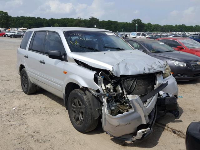 5FNYF28186B028990 - 2006 HONDA PILOT LX SILVER photo 1