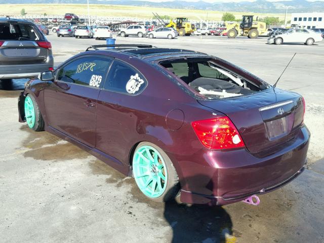 JTKDE167760120988 - 2006 TOYOTA SCION TC 红色 照片 3