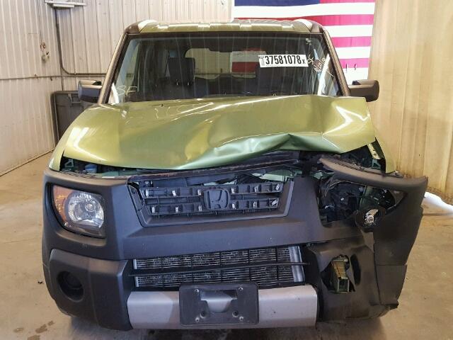 5J6YH28377L012347 - 2007 HONDA ELEMENT LX GREEN photo 9