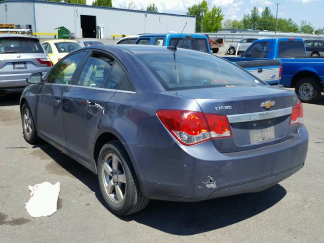 1G1PC5SB7E7172325 - 2014 CHEVROLET CRUZE LT BLUE photo 3