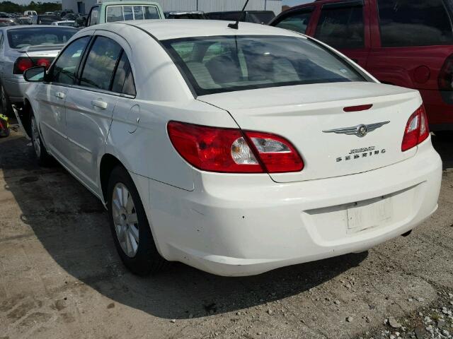 1C3LC46J88N237186 - 2008 CHRYSLER SEBRING LX WHITE photo 3