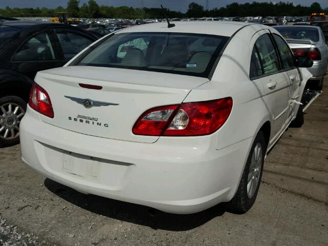 1C3LC46J88N237186 - 2008 CHRYSLER SEBRING LX WHITE photo 4