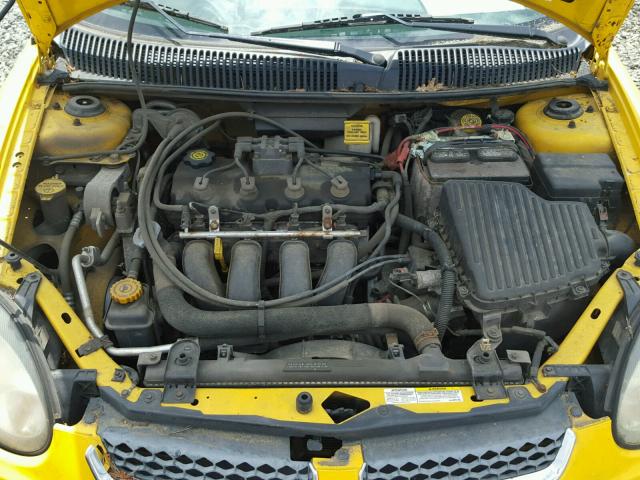 1B3ES56C63D140325 - 2003 DODGE NEON SXT YELLOW photo 7