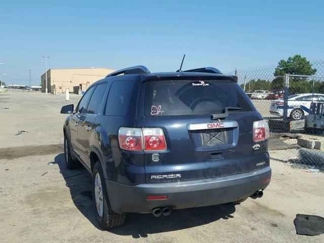 1GKEV23D99J169009 - 2009 GMC ACADIA SLT ლურჯი ფოტო 3