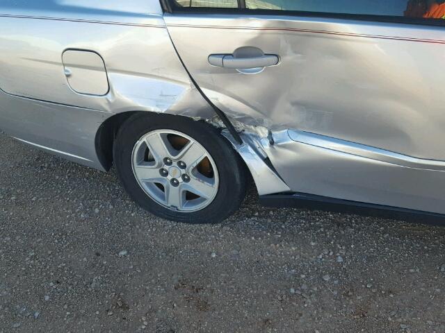1G1ZT52825F229291 - 2005 CHEVROLET MALIBU LS ვერცხლისფერი ფოტო 9