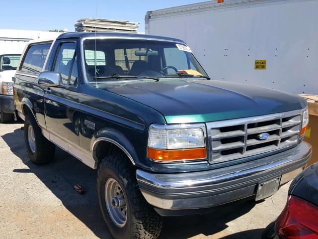 1FMEU15N1PLB19281 - 1993 FORD BRONCO U10 GREEN photo 1