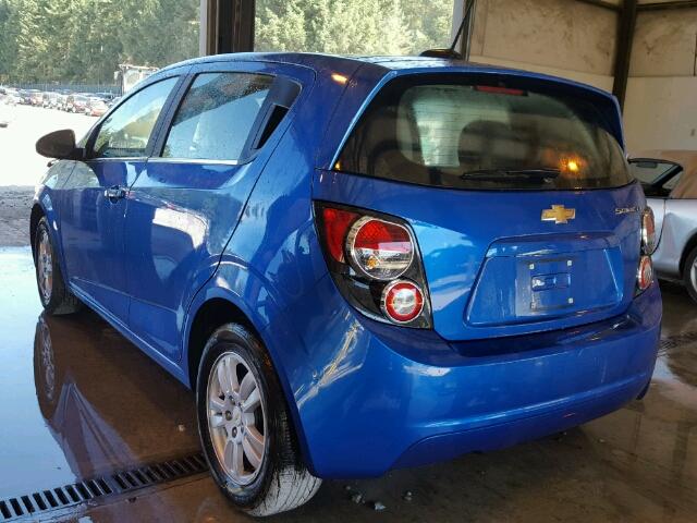 1G1JC6SG9G4185282 - 2016 CHEVROLET SONIC BLUE photo 3