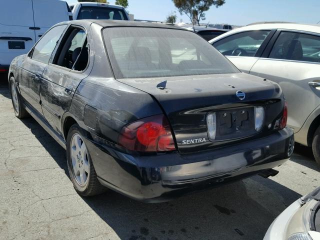 3N1AB51D44L728543 - 2004 NISSAN SENTRA SE- BLACK photo 3