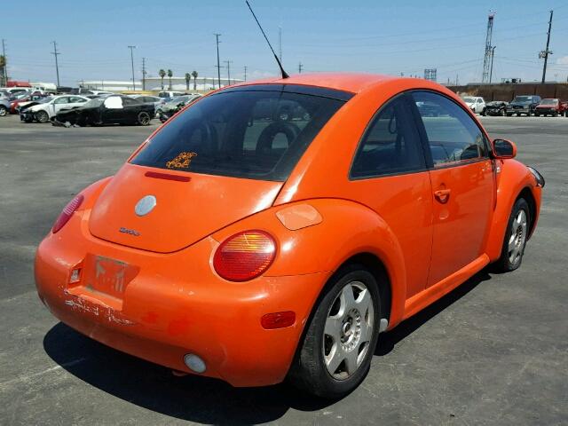 3VWCD21C32M431158 - 2002 VOLKSWAGEN NEW BEETLE ORANGE photo 4