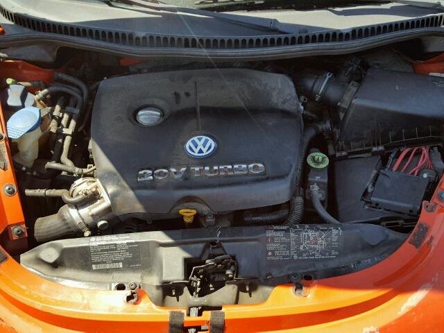 3VWCD21C32M431158 - 2002 VOLKSWAGEN NEW BEETLE ORANGE photo 7