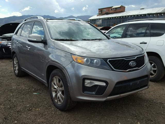 5XYKWDA21CG218946 - 2012 KIA SORENTO SX SILVER photo 1