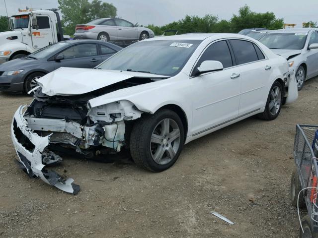 1G1ZC5E0XCF345020 - 2012 CHEVROLET MALIBU 1LT WHITE photo 2