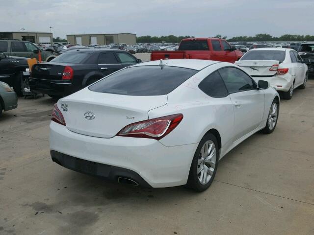 KMHHT6KD6DU109201 - 2013 HYUNDAI GENESIS CO WHITE photo 4