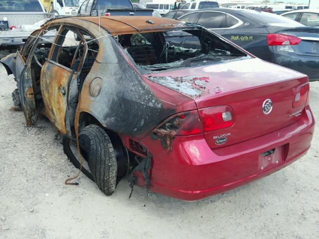 1G4HD57246U172881 - 2006 BUICK LUCERNE RED photo 3