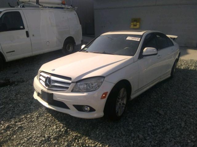 WDDGF56X59R053001 - 2009 MERCEDES-BENZ C 350 WHITE photo 2