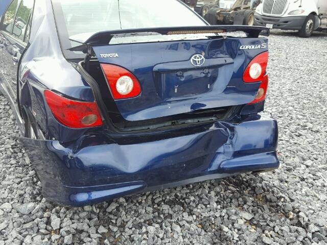 1NXBR32E36Z601313 - 2006 TOYOTA COROLLA CE BLUE photo 9