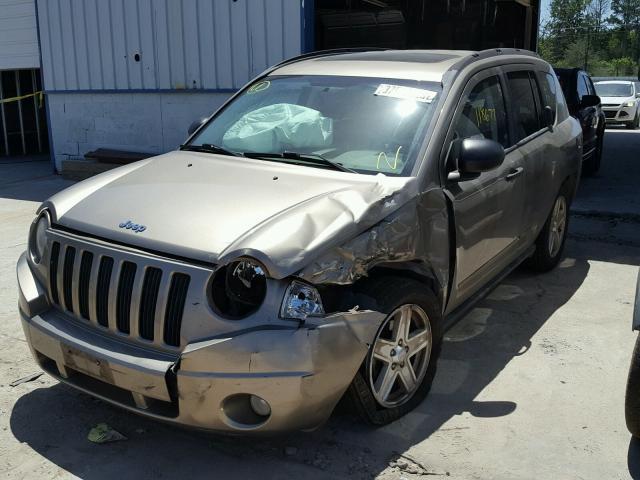 1J8FT47W98D525820 - 2008 JEEP COMPASS SP BEIGE photo 2