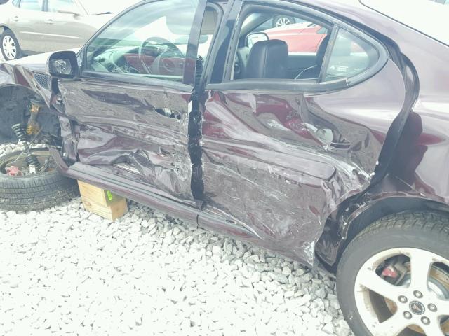 2G2WC54C951327659 - 2005 PONTIAC GRAND PRIX PURPLE photo 9