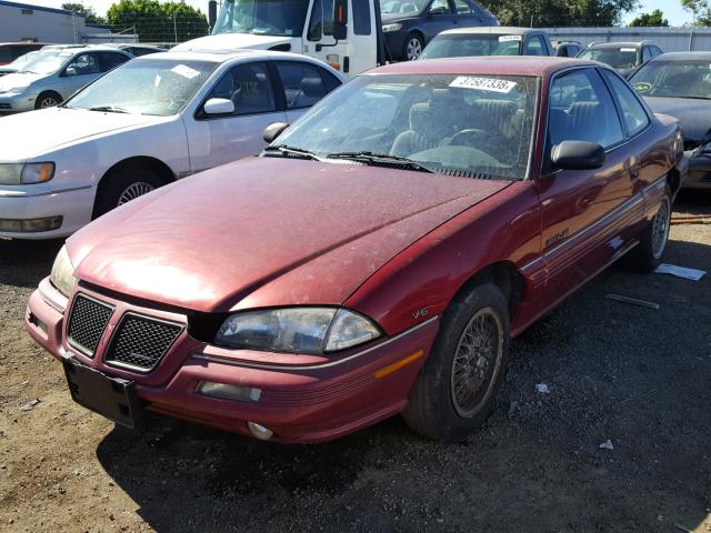 1G2NE15M7RM545180 - 1994 PONTIAC GRAND AM S Bordo foto 2