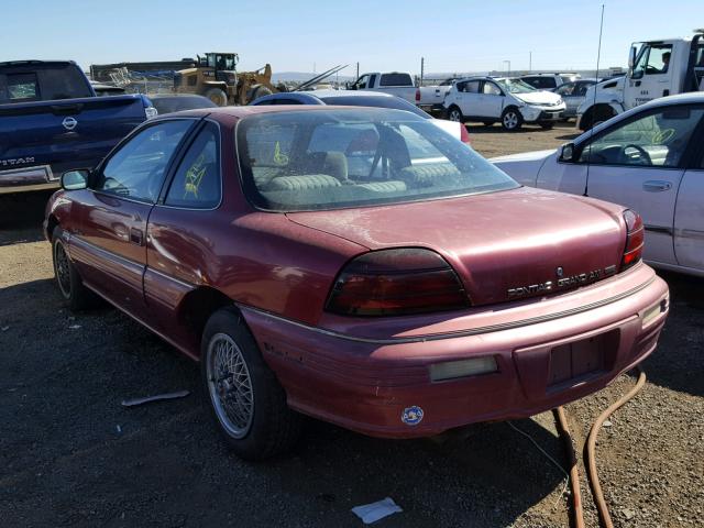 1G2NE15M7RM545180 - 1994 PONTIAC GRAND AM S Bordo foto 3
