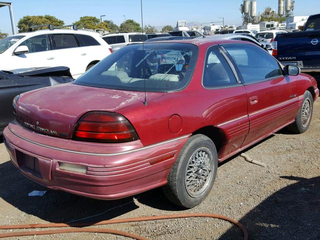 1G2NE15M7RM545180 - 1994 PONTIAC GRAND AM S Bordo foto 4