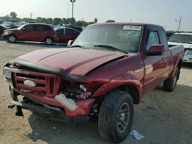 1FTYR44U17PA70055 - 2007 FORD RANGER RED photo 2