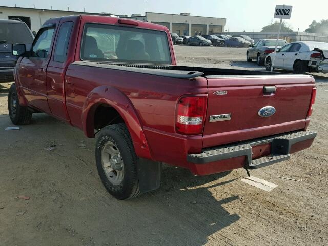 1FTYR44U17PA70055 - 2007 FORD RANGER RED photo 3
