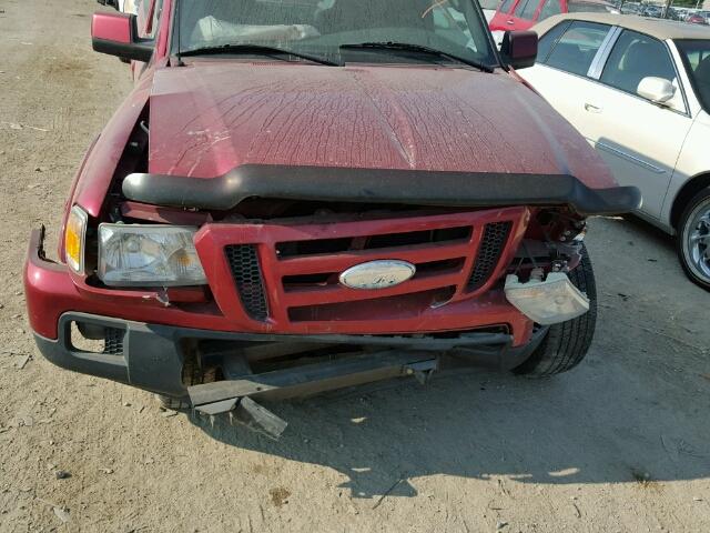 1FTYR44U17PA70055 - 2007 FORD RANGER RED photo 9