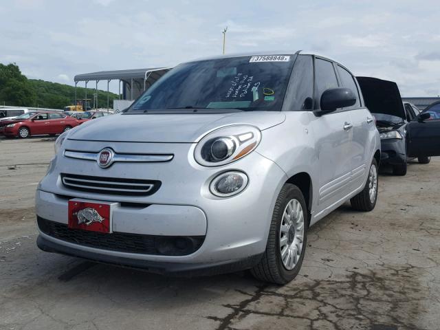 ZFBCFAAH4EZ028993 - 2014 FIAT 500L POP SILVER photo 2