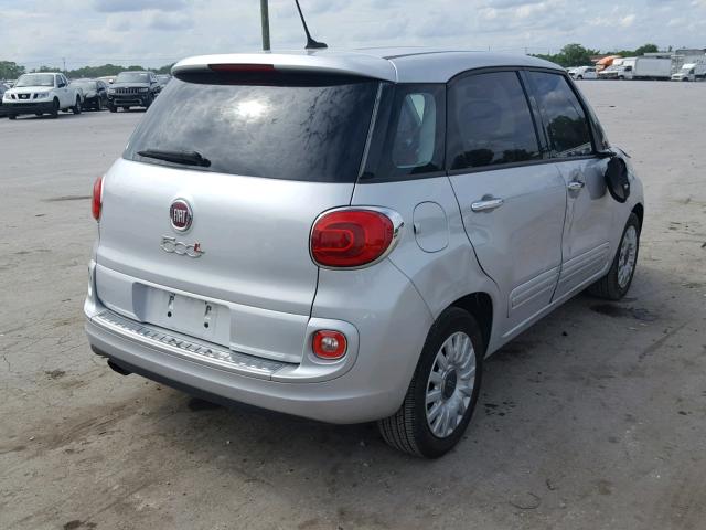 ZFBCFAAH4EZ028993 - 2014 FIAT 500L POP SILVER photo 4