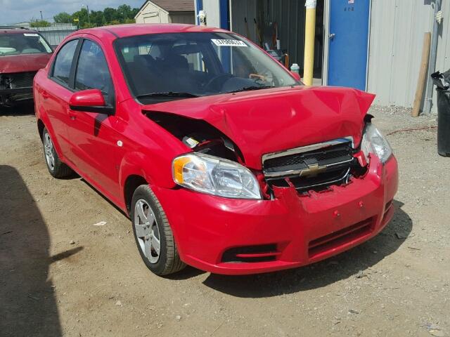 KL1TD56658B218484 - 2008 CHEVROLET AVEO BASE Կարմիր լուսանկար 1