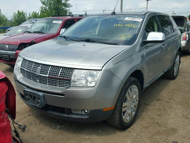 2LMDU68C58BJ16876 - 2008 LINCOLN MKX FWD GRAY photo 2