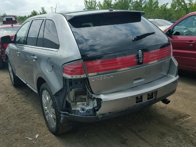 2LMDU68C58BJ16876 - 2008 LINCOLN MKX FWD GRAY photo 3