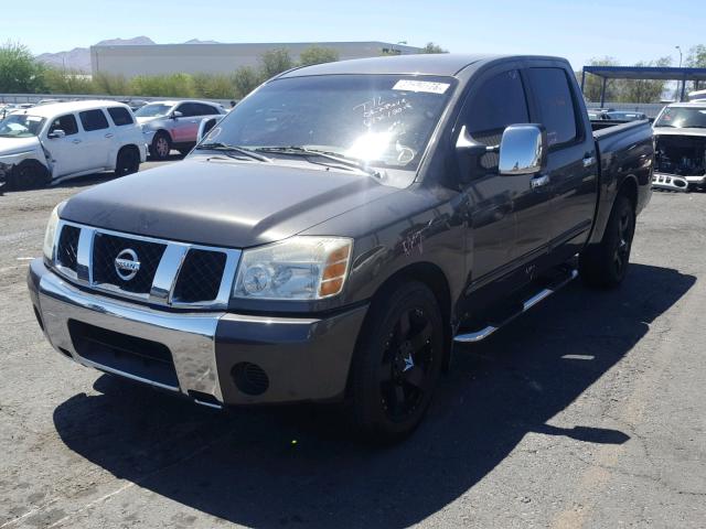 1N6AA07A64N565326 - 2004 NISSAN TITAN XE GRAY photo 2