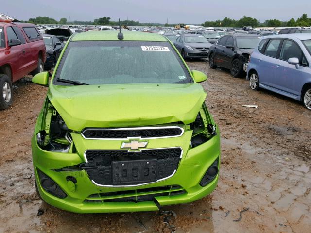 KL8CB6S98FC807775 - 2015 CHEVROLET SPARK LS GREEN photo 9