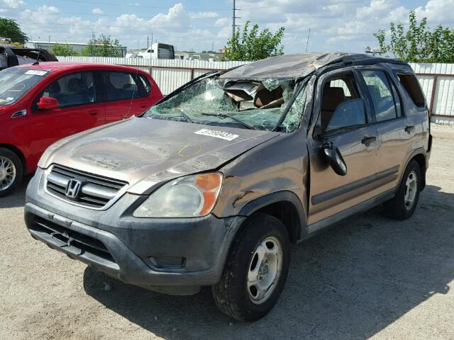 JHLRD68493C006763 - 2003 HONDA CR-V LX BROWN photo 2