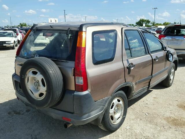 JHLRD68493C006763 - 2003 HONDA CR-V LX BROWN photo 4